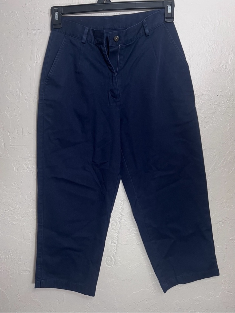 L.L. Bean Dark Blue Ankle Pants Size 4 Reg